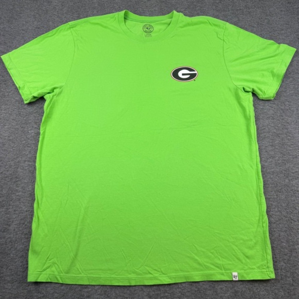 '47 Brand Georgia Bulldogs T-Shirt Men's Large Green Open After The Game Graphic